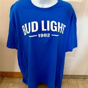 Blue Bud Light Men's T-Shirt